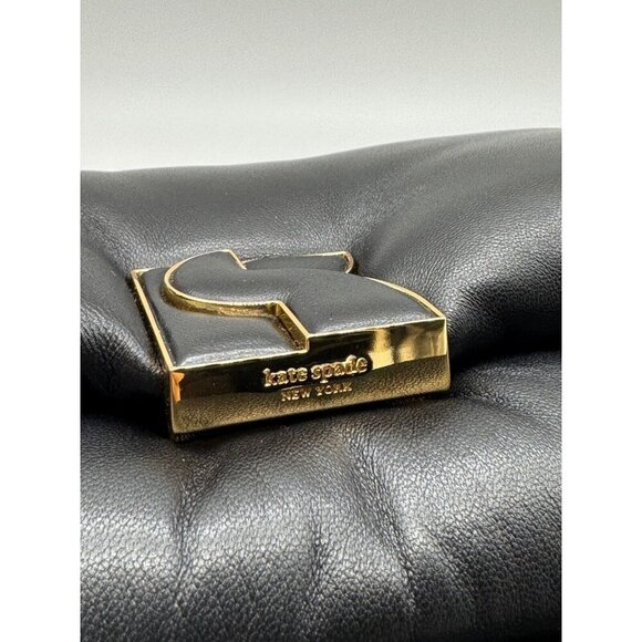 KATE SPADE NY Dakota puffy leather small shoulder crossbody + Dust bag - BLACK - Picture 9 of 13